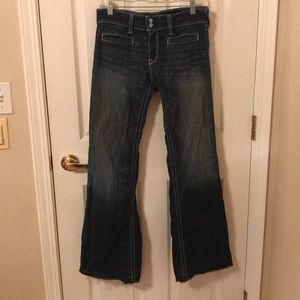 Raw hem ariat trousers